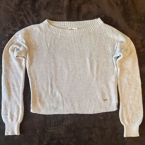 Hollister Light Gray Women's Crew Neck Sweater